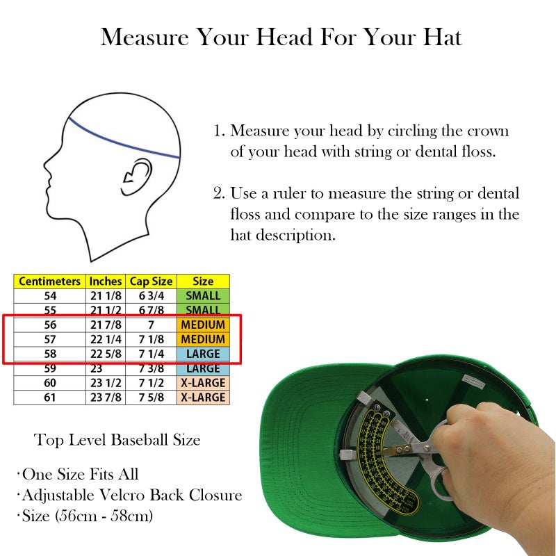 Top Level Baseball Cap Men Women - Classic Adjustable Plain Hat (Kelly Green) - Image 4